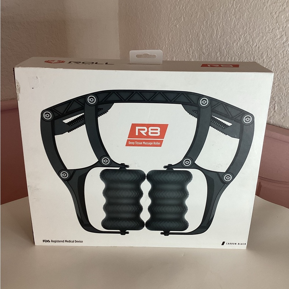 Carbon Black Deep Tissue Massage Roller - Portable Muscle Relief